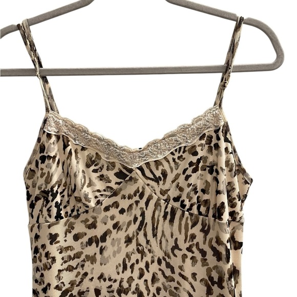 THIRTY / THIRTY Leopard Print Slip Dress Size Medium - Picture 4 of 9